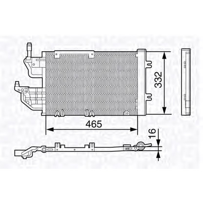 Foto Condensatore, Climatizzatore MAGNETI MARELLI 350203648000