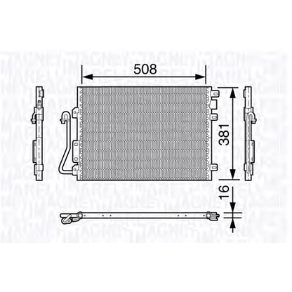 Фото Конденсатор, кондиционер MAGNETI MARELLI 350203658000