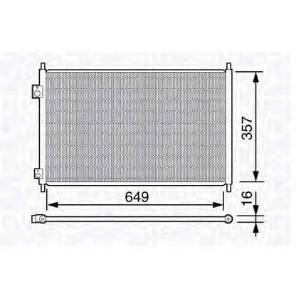 Foto Condensatore, Climatizzatore MAGNETI MARELLI 350203665000