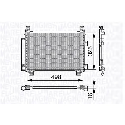 Foto Condensatore, Climatizzatore MAGNETI MARELLI 350203674000