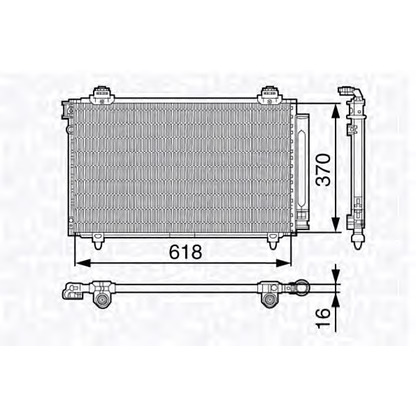 Photo Condenseur, climatisation MAGNETI MARELLI 350203680000