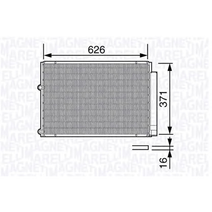 Photo Radiateur, refroidissement du moteur MAGNETI MARELLI 350203682000