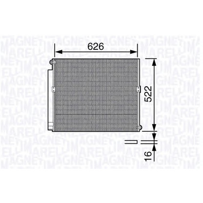 Foto Condensatore, Climatizzatore MAGNETI MARELLI 350203684000