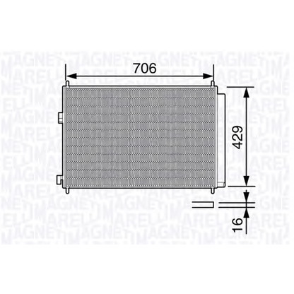 Photo Condenser, air conditioning MAGNETI MARELLI 350203690000