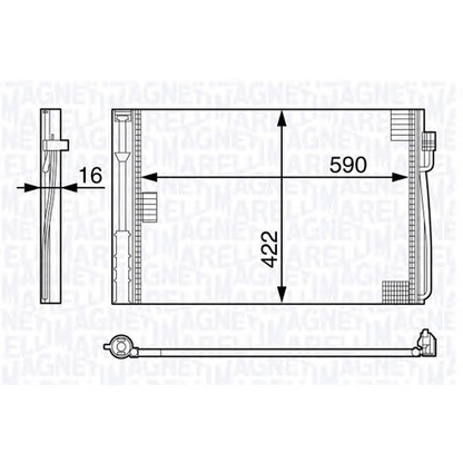 Фото Конденсатор, кондиционер MAGNETI MARELLI 350203704000