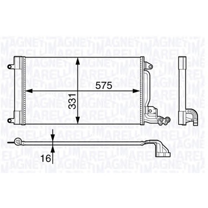 Photo Condenser, air conditioning MAGNETI MARELLI 350203715000