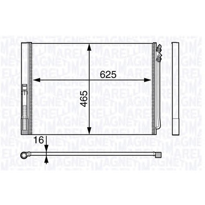 Foto Condensatore, Climatizzatore MAGNETI MARELLI 350203716000