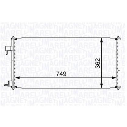 Foto Condensador, aire acondicionado MAGNETI MARELLI 350203727000