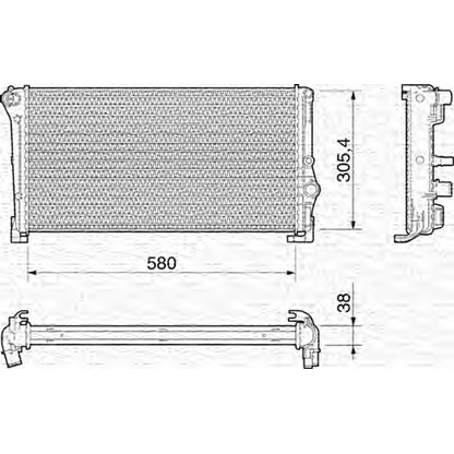 Foto Radiatore, Raffreddamento motore MAGNETI MARELLI 350213012000