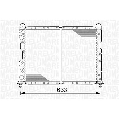 Foto Kühler, Motorkühlung MAGNETI MARELLI 350213100100