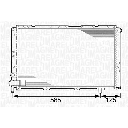 Foto Radiatore, Raffreddamento motore MAGNETI MARELLI 350213100900