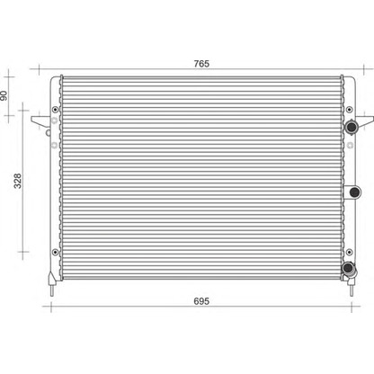 Photo Radiator, engine cooling MAGNETI MARELLI 350213106009