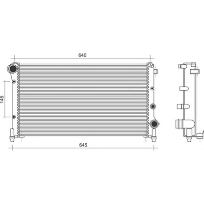 Photo Radiator, engine cooling MAGNETI MARELLI 350213107500