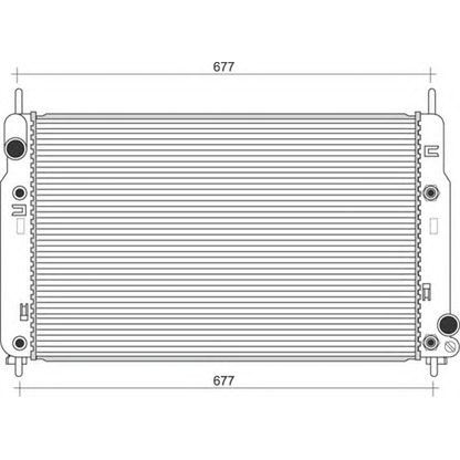 Photo Radiateur, refroidissement du moteur MAGNETI MARELLI 350213109009