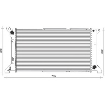 Photo Radiateur, refroidissement du moteur MAGNETI MARELLI 350213109700