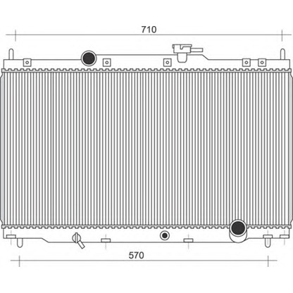 Photo Radiator, engine cooling MAGNETI MARELLI 350213110200