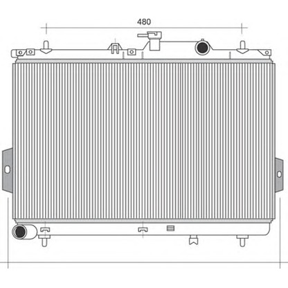 Photo Radiator, engine cooling MAGNETI MARELLI 350213110500