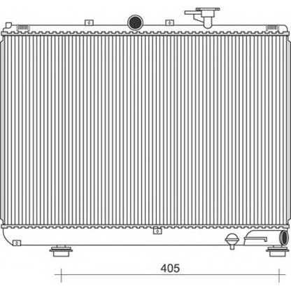 Foto Radiador, refrigeración del motor MAGNETI MARELLI 350213110600