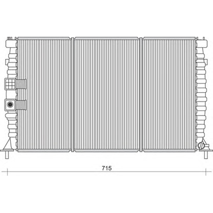 Photo Radiator, engine cooling MAGNETI MARELLI 350213112700