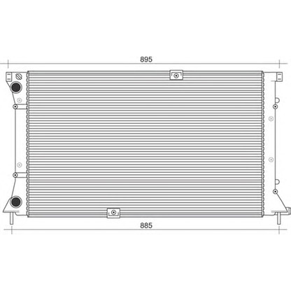 Photo Radiateur, refroidissement du moteur MAGNETI MARELLI 350213113700