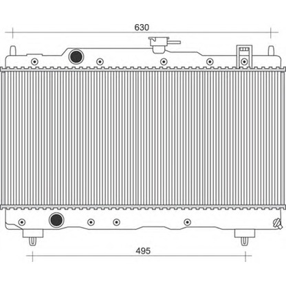 Photo Radiateur, refroidissement du moteur MAGNETI MARELLI 350213116200