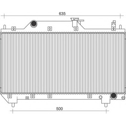 Фото Радиатор, охлаждение двигателя MAGNETI MARELLI 350213116600