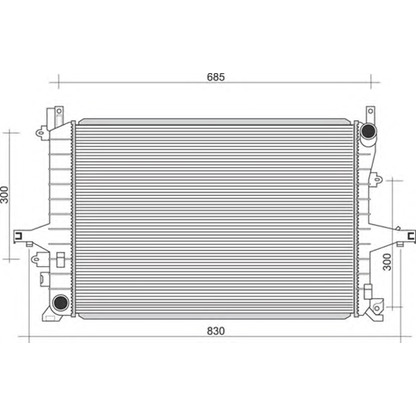 Photo Radiator, engine cooling MAGNETI MARELLI 350213117100