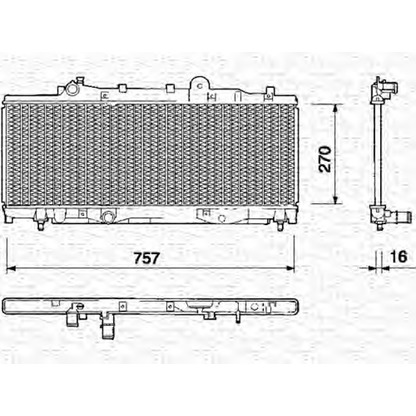 Photo Radiateur, refroidissement du moteur MAGNETI MARELLI 350213118000