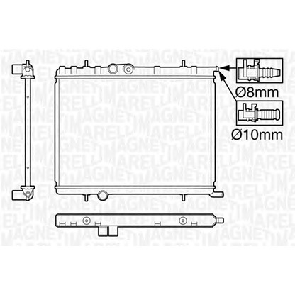 Photo Radiator, engine cooling MAGNETI MARELLI 350213119900