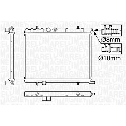 Photo Radiator, engine cooling MAGNETI MARELLI 350213120009