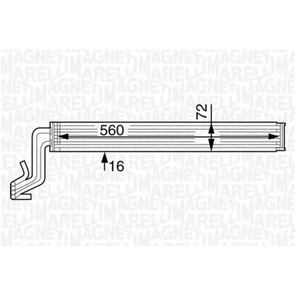 Foto Radiador, refrigeración del motor MAGNETI MARELLI 350213126400