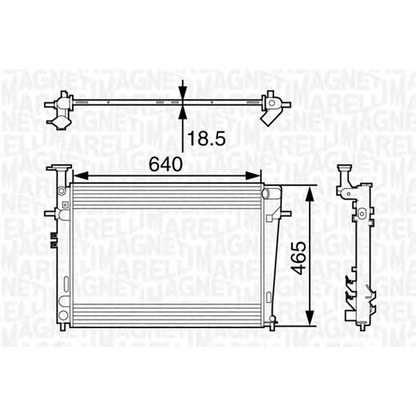 Photo Radiateur, refroidissement du moteur MAGNETI MARELLI 350213127400