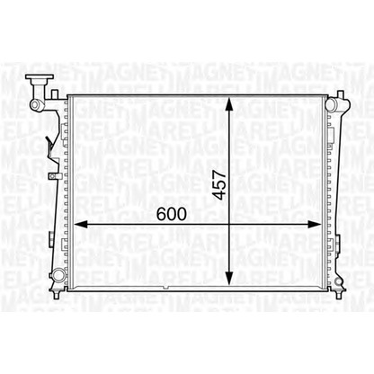 Photo Radiator, engine cooling MAGNETI MARELLI 350213129500