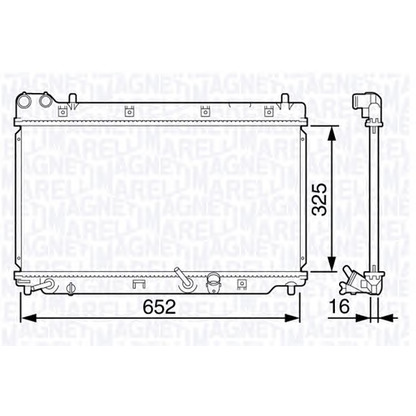 Photo Radiateur, refroidissement du moteur MAGNETI MARELLI 350213133500