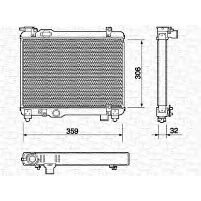 Foto Radiatore, Raffreddamento motore MAGNETI MARELLI 350213137000