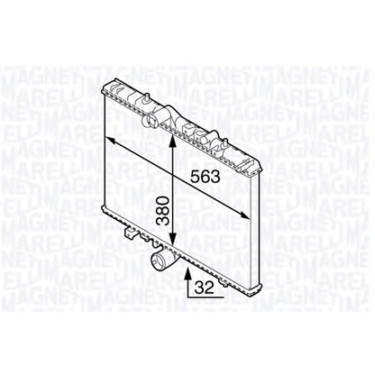 Foto Radiatore, Raffreddamento motore MAGNETI MARELLI 350213138300