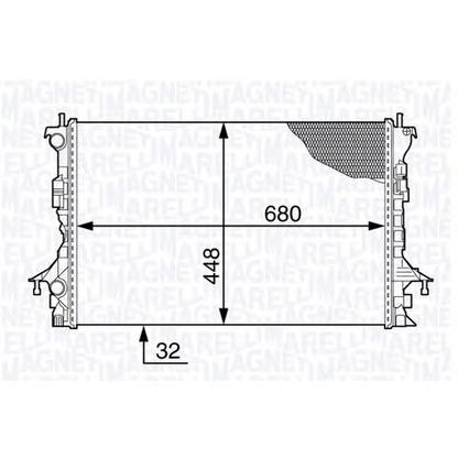 Foto Kühler, Motorkühlung MAGNETI MARELLI 350213139500