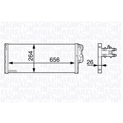 Foto Radiatore bassa temperatura, Intercooler MAGNETI MARELLI 350213140300