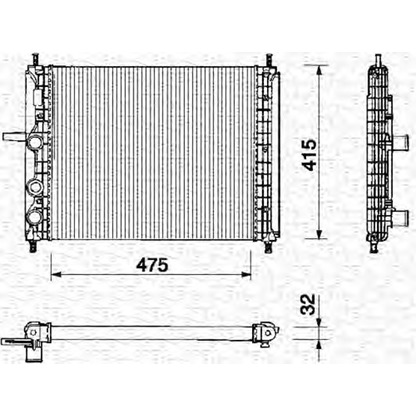 Foto Kühler, Motorkühlung MAGNETI MARELLI 350213142000