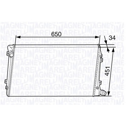 Photo Radiateur, refroidissement du moteur MAGNETI MARELLI 350213143700