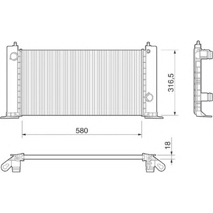 Photo Radiateur, refroidissement du moteur MAGNETI MARELLI 350213188000