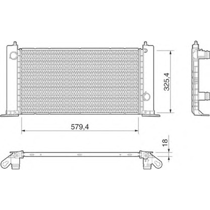 Foto Radiador, refrigeración del motor MAGNETI MARELLI 350213189000