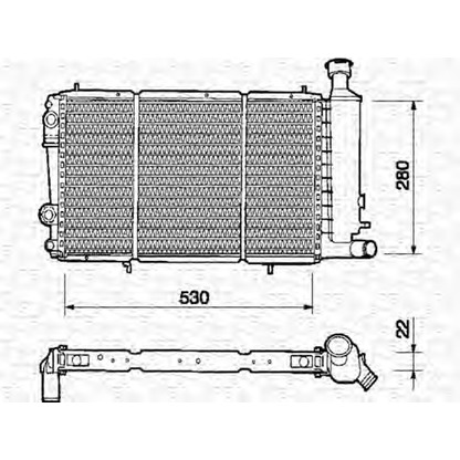 Photo Radiator, engine cooling MAGNETI MARELLI 350213310000