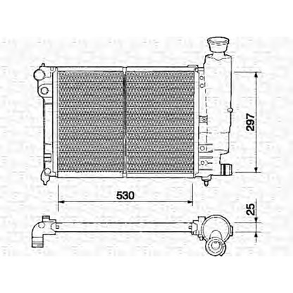 Photo Radiator, engine cooling MAGNETI MARELLI 350213329000