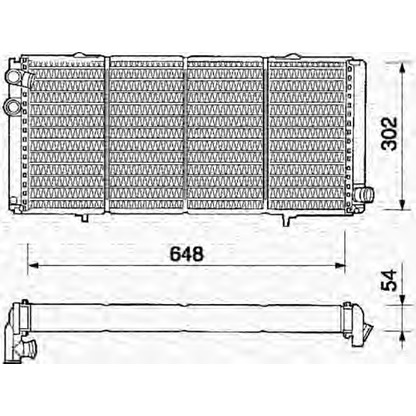 Photo Radiateur, refroidissement du moteur MAGNETI MARELLI 350213335000