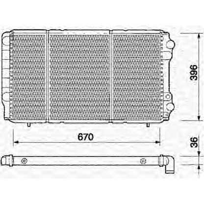 Foto Radiador, refrigeración del motor MAGNETI MARELLI 350213361000