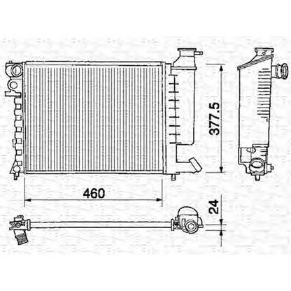 Foto Radiatore, Raffreddamento motore MAGNETI MARELLI 350213373000