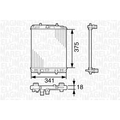 Photo Radiator, engine cooling MAGNETI MARELLI 350213391000