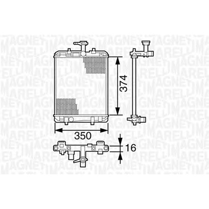 Foto Kühler, Motorkühlung MAGNETI MARELLI 350213392000