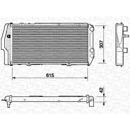 Фото Радиатор, охлаждение двигателя MAGNETI MARELLI 350213403000